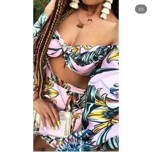 Safari crop top WORE ONCE !